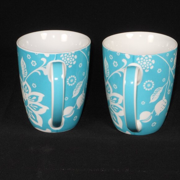 2 colorful coffee mugs. Maxwell & Williams Belle Jardine - Picture 4 of 6